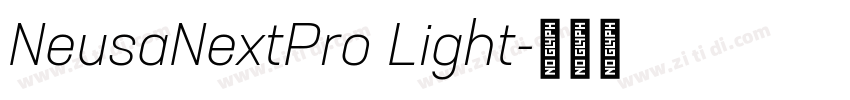 NeusaNextPro Light字体转换